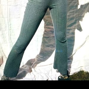 Urban outfitters rosie rib high-waisted flare pants